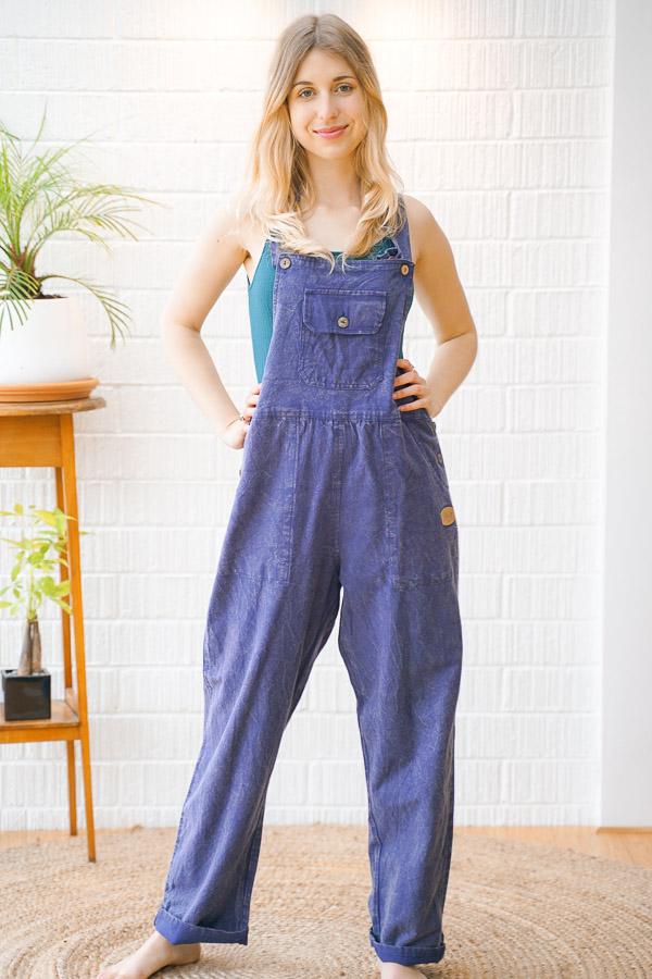 Cruiser Regular Fit Cotton Dungarees - The Outpost NZ