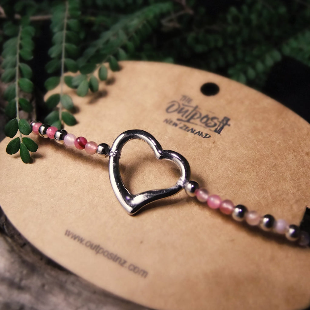 Beaded Symbol Bracelet-JEWELLERY / BRACELET-Choo Choo (THA)-Heart-The Outpost NZ