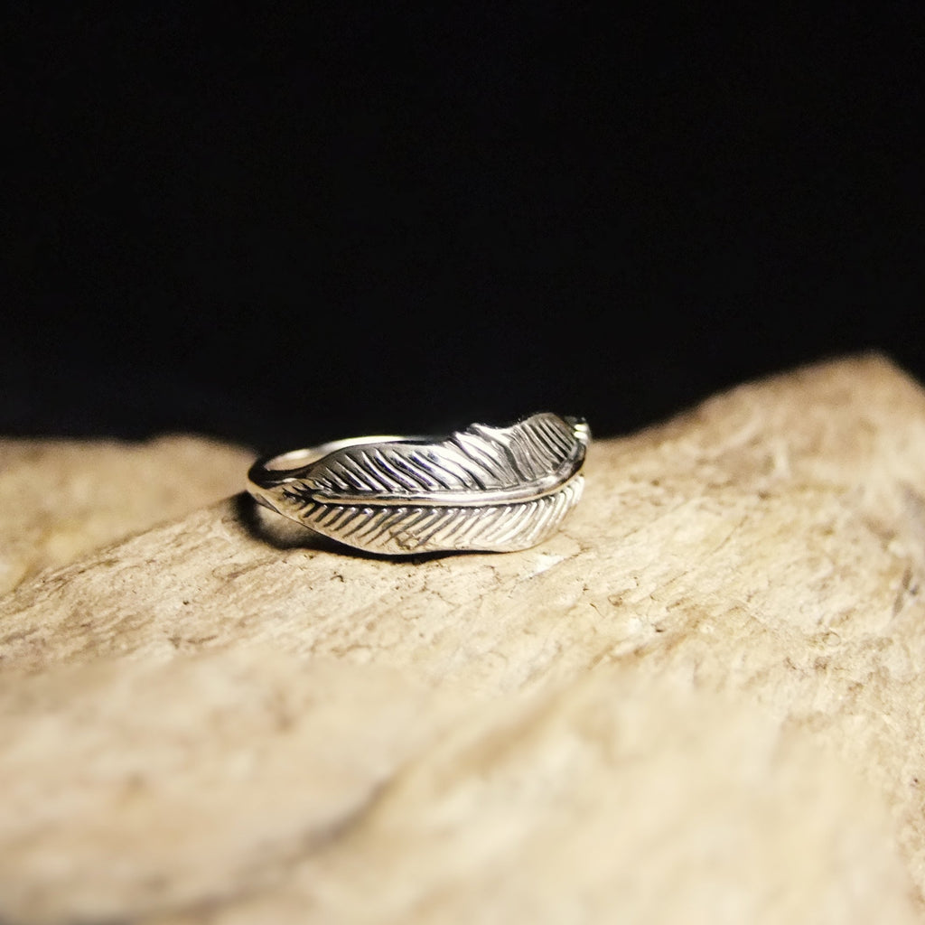 Bird Feather Silver Ring-JEWELLERY / RINGS-Jewelery Center (THA)-50-The Outpost NZ