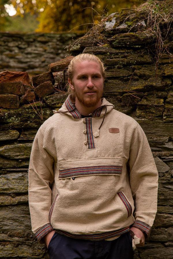 Egyptian Cotton Hoody-CLOTHING / OUTERWEAR-The Look Fashion (NEP)-Natural-XL-The Outpost NZ[Mens]