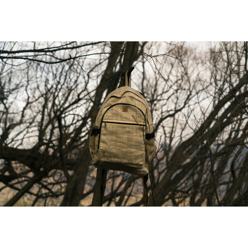 Hemp Backpack-ACCESSORIES / BAGS-Thamel Handicraft Collection (NEP)-The Outpost NZ