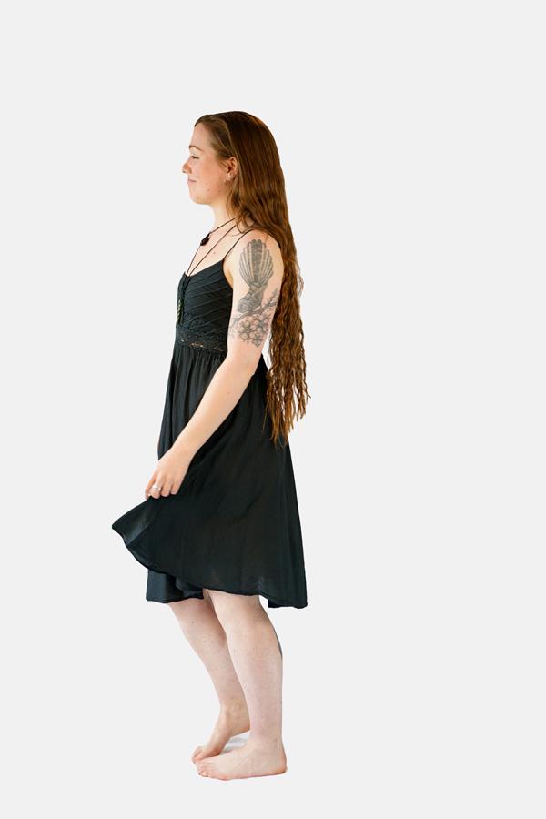 Lulu Dress-CLOTHING / DRESS-Porchongcharoengarment (THA)-Black-The Outpost NZ