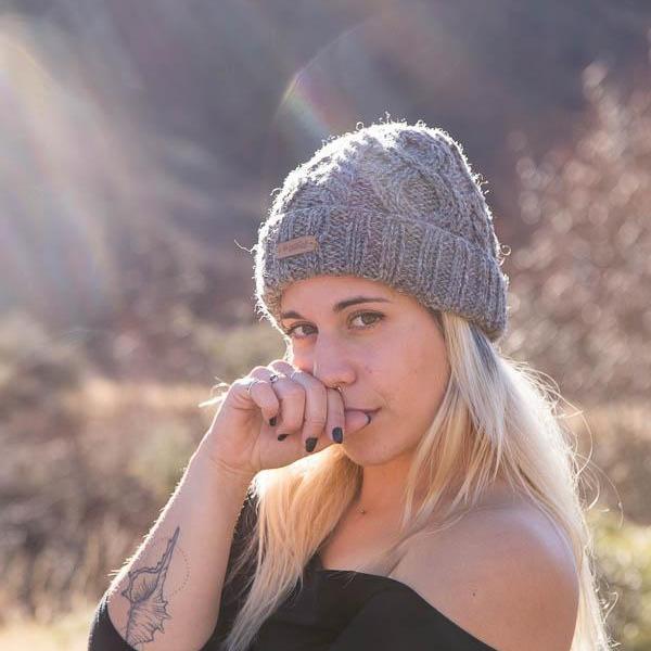 Snow Cable Beanie-ACCESSORIES / BEANIES-Sweater & Pashmina House (NEP)-Grey-The Outpost NZ