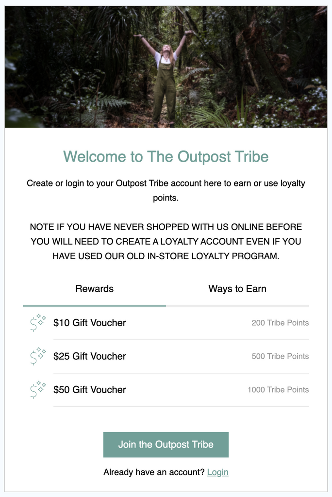 Outpost Tribe loyalty system update