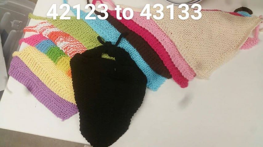 Hand knitted Multi Scarf - The Outpost NZ
