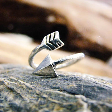 Arrow Wrap Adjustable Ring-JEWELLERY / RINGS-Gopal Brass Man (IND)-Brass-The Outpost NZ