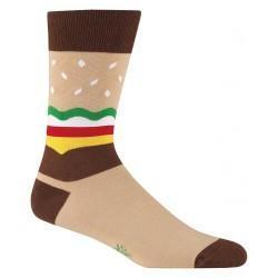 Burger Men's Crew Socks-NZ ACCESSORIES-Espial Marketing Ltd (NZ)-The Outpost NZ