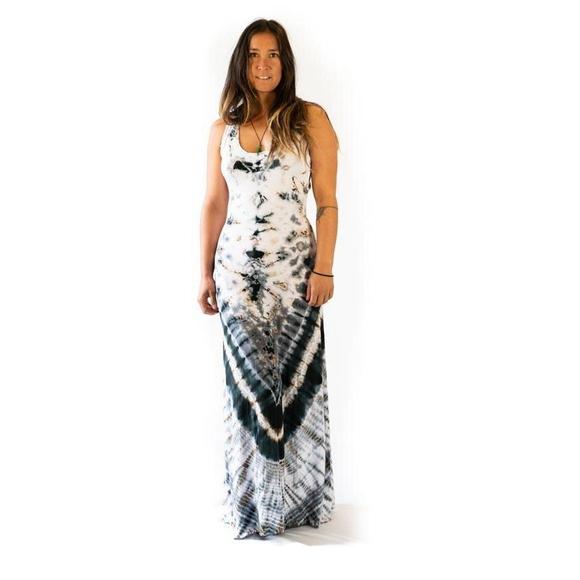 Cage Back Maxi Dress-CLOTHING / DRESS-Jordano Shop (THA)-Multi-The Outpost NZ