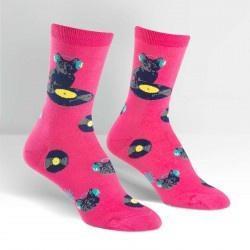 Cat Scratch Female Crew Socks-NZ ACCESSORIES-Espial Marketing Ltd (NZ)-The Outpost NZ