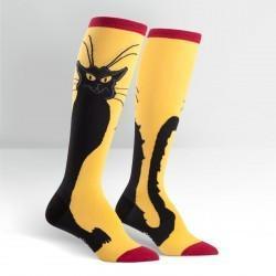 Chat Noir Female Knee Sock-NZ ACCESSORIES-Espial Marketing Ltd (NZ)-The Outpost NZ