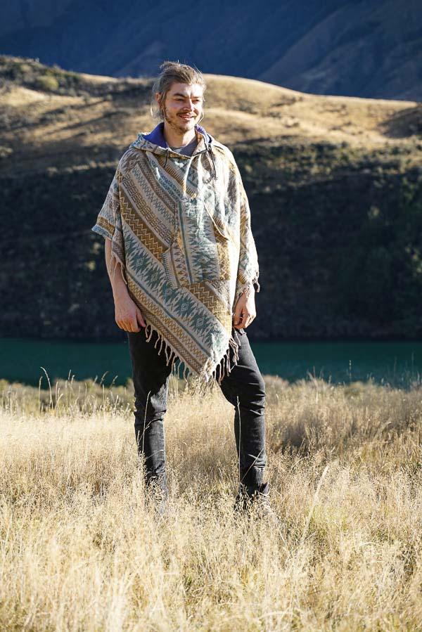 Diamond Poncho-CLOTHING / PONCHO-ASBA Exports (IND) discontinue-Aqua Naturals-Galaxy-The Outpost NZ