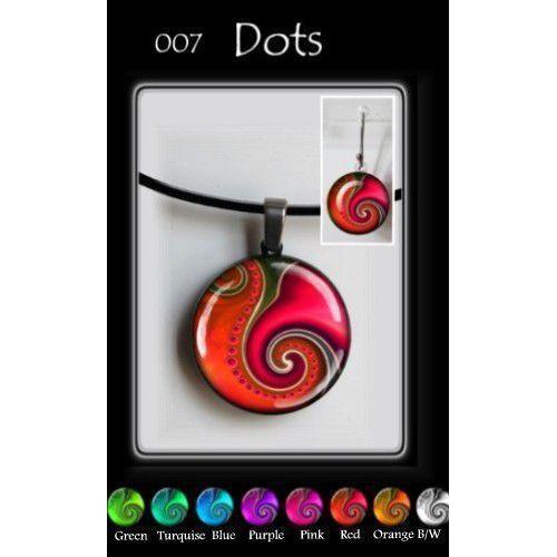 Dots Round-NZ JEWELLERY-TracyH (NZ)-Green-Earrings-The Outpost NZ