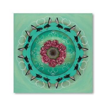 Fantail Kaleidoscope Canvas By Kathryn Furniss,NZ ART,The Outpost NZ The Outpost NZ, New Zealand, outpost, Queenstown 