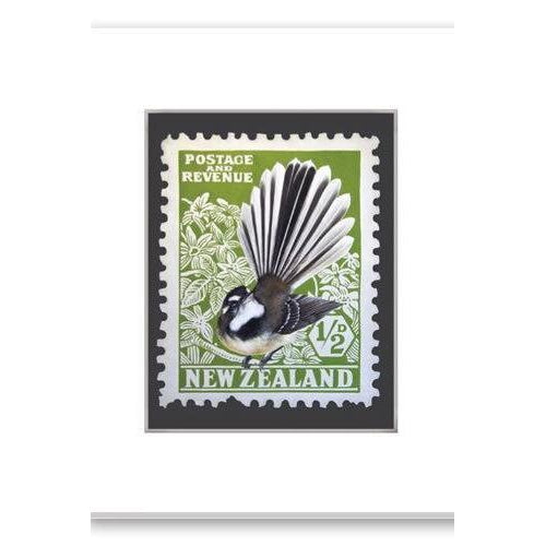 Fantail Stamp Gift Card-NZ CARDS-Image Vault ltd (NZ)-The Outpost NZ