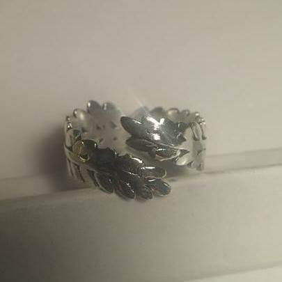 Fern Wrap Silver Plated Ring-JEWELLERY / RINGS-Gopal Brass Man (IND)-The Outpost NZ