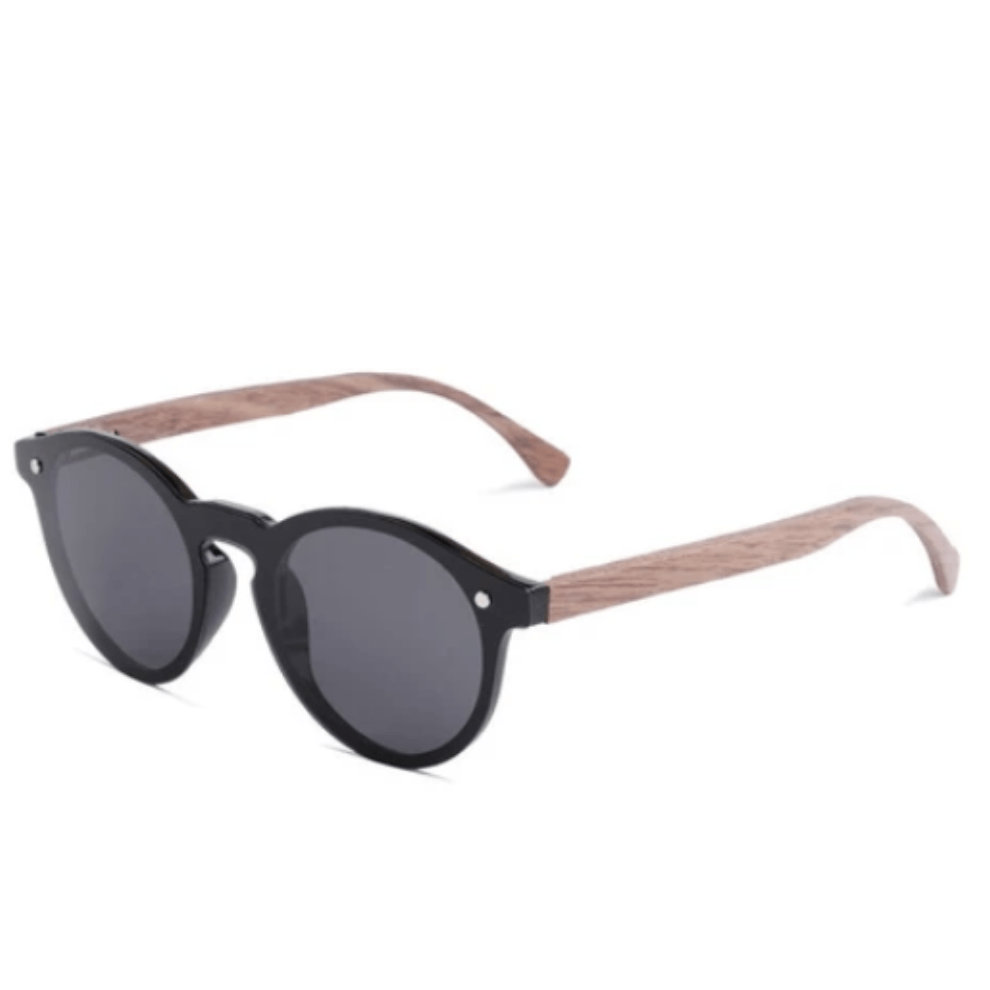 Foxton Sunnies (P)-ACCESSORIES / SUNGLASSES-Lonsy Eyewear International Co.Ltd (CHI)-Black, Grey Lense-The Outpost NZ