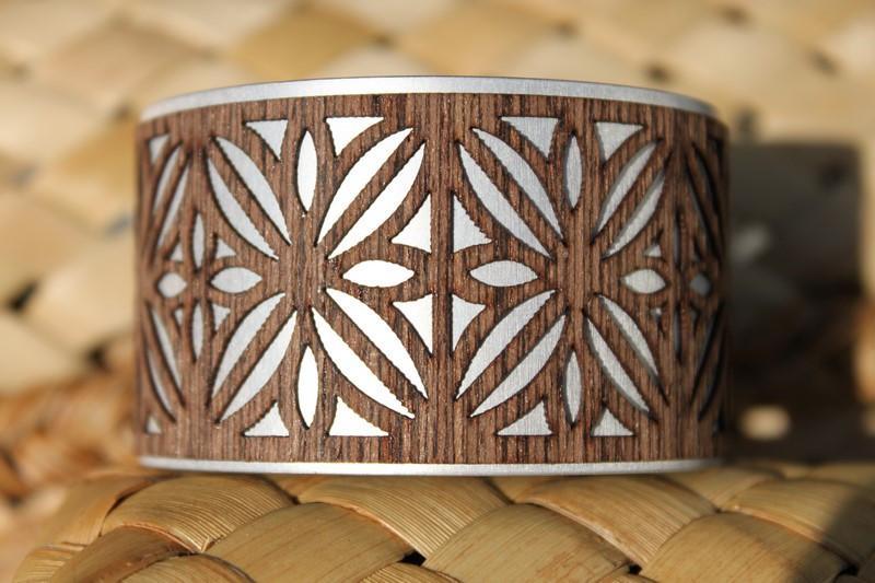 Frangipani Cuff-NZ JEWELLERY-Jill Main (NZ)-Silver-The Outpost NZ