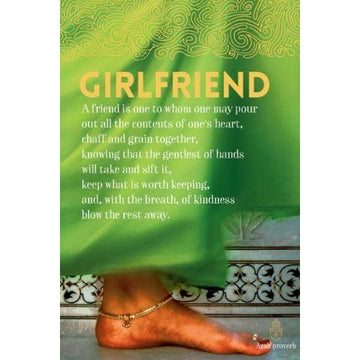 Girlfriend. A Friend Card-NZ CARDS-Affirmations (NZ)-The Outpost NZ