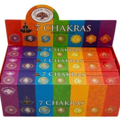 Green Tree 7 Chakra Incense-NZ INCENSE-Mt Meru (NZ)-The Outpost NZ