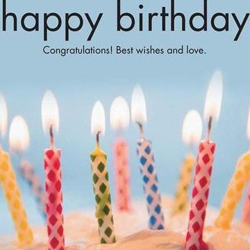 Happy Birthday Candles Card-NZ CARDS-Affirmations (NZ)-The Outpost NZ