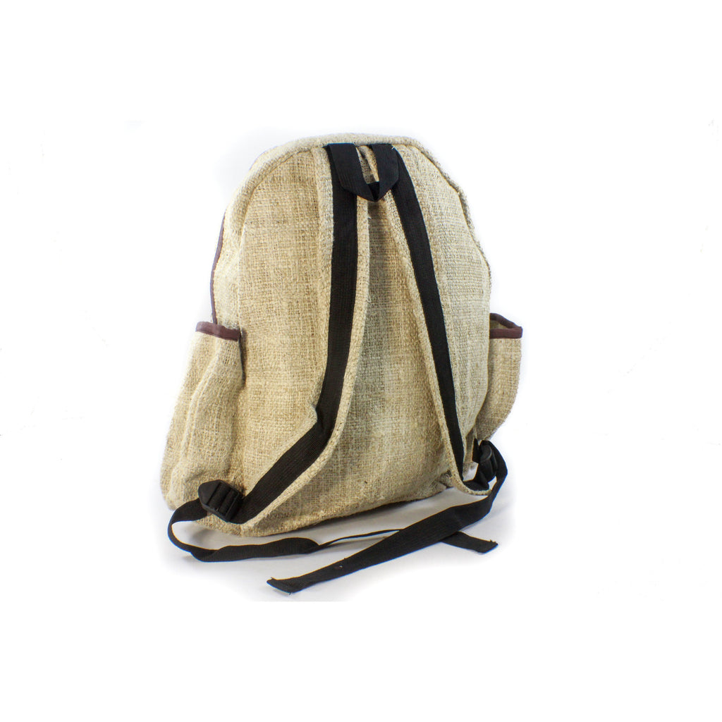 Hemp Teardrop Backpack-ACCESSORIES / BAGS-Thamel Handicraft Collection (NEP)-The Outpost NZ