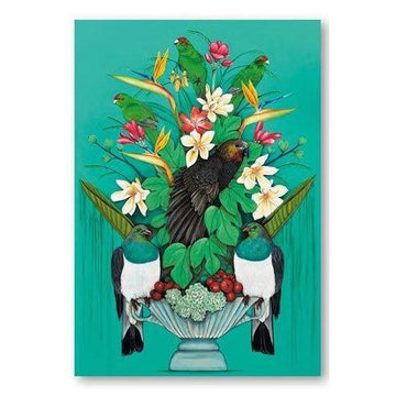 Kakas Floral Kingdom Gift Card-NZ CARDS-Image Vault ltd (NZ)-The Outpost NZ