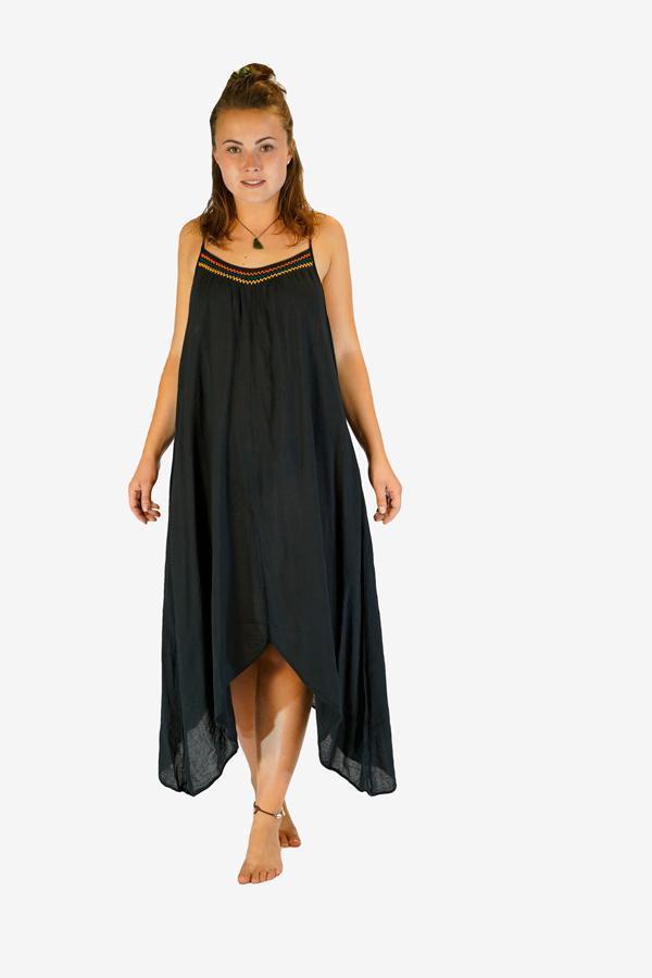Kali Dress-CLOTHING / DRESS-Porchongcharoengarment (THA)-Black-The Outpost NZ