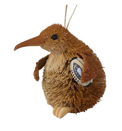Kiwi Bristle Ornament-NZ GIFT-Ogilvies (NZ)-Rugby-The Outpost NZ