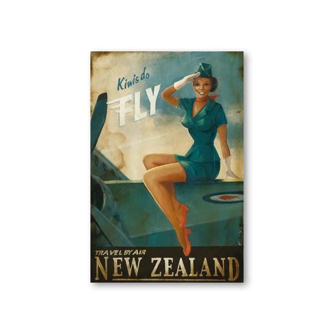 Kiwis Do Fly Canvas By Paul Ny,NZ ART,The Outpost NZ The Outpost NZ, New Zealand, outpost, Queenstown 