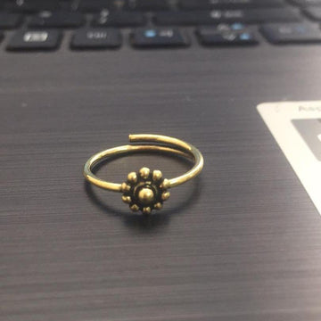 Large Hansa Garden Ring-JEWELLERY / RINGS-Gopal Brass Man (IND)-Brass-The Outpost NZ