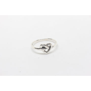 Lea Heart Silver Ring-JEWELLERY / RINGS-Silver Lion (THA)-52-The Outpost NZ