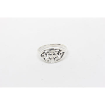 Lea Two Heart Silver Ring-JEWELLERY / RINGS-Silver Lion (THA)-52-The Outpost NZ
