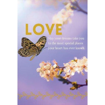 Love May Your Dreams Butterfly Card-NZ CARDS-Affirmations (NZ)-The Outpost NZ