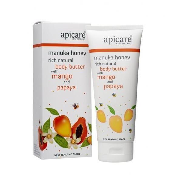Manuka Honey Rich Natural Body Butter - Mango & Papaya 200g-NZ SKINCARE-Honey & Herbs (NZ)-The Outpost NZ