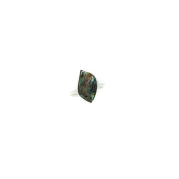 Maru Paua Shell Silver Ring-JEWELLERY / RINGS-Tinu Final/ Rahul (IND)-Large-45-46-The Outpost NZ