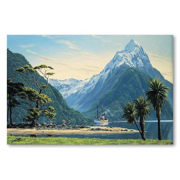 Mitre Peak View Canvas By Peter Morath,NZ ART,The Outpost NZ The Outpost NZ, New Zealand, outpost, Queenstown 