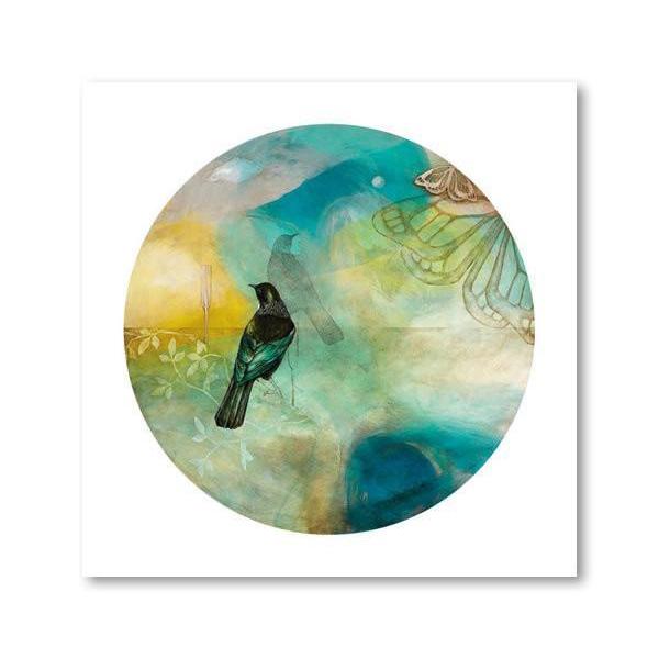 Monarch Tui Blue Canvas By Kathryn Furniss,NZ ART,The Outpost NZ The Outpost NZ, New Zealand, outpost, Queenstown 