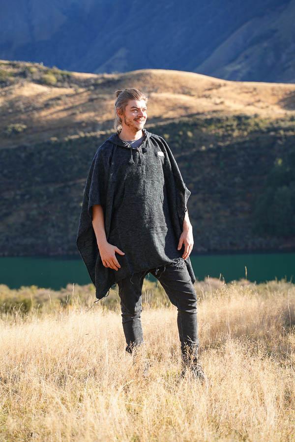 Mountain Poncho-CLOTHING / PONCHO-The Look Fashion (NEP)-Fire Charcoal-The Outpost NZ