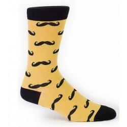 Moustache Men's Crew Socks-NZ ACCESSORIES-Espial Marketing Ltd (NZ)-The Outpost NZ