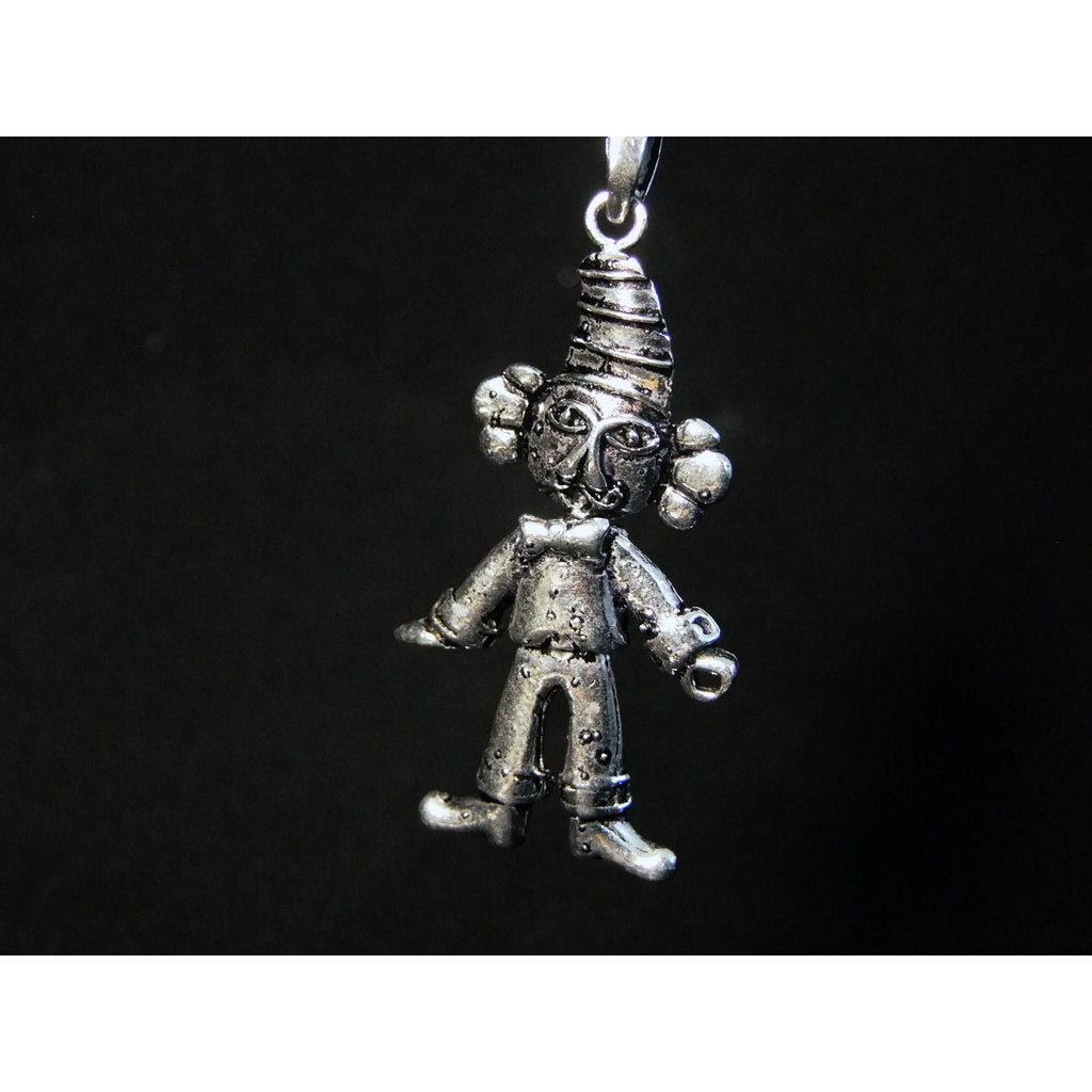 Movable Clown Pendant-JEWELLERY / NECKLACE & PENDANT-Not specified-White Metal-The Outpost NZ