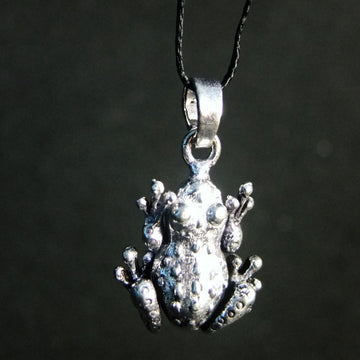 Movable Frog Pendant-JEWELLERY / NECKLACE & PENDANT-Not specified-White Metal-The Outpost NZ