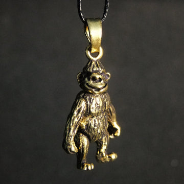 Movable Gorilla Pendant-JEWELLERY / NECKLACE & PENDANT-Not specified-Brass-The Outpost NZ