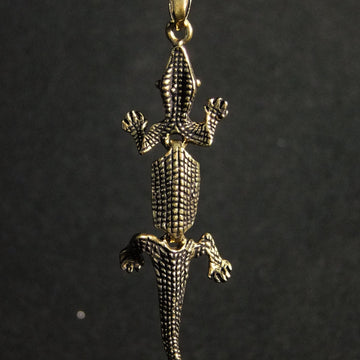 Movable Lizard Pendant-JEWELLERY / NECKLACE & PENDANT-Not specified-Brass-The Outpost NZ