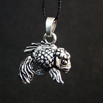 Movable Oranda Fish Pendant-JEWELLERY / NECKLACE & PENDANT-Not specified-White Metal-The Outpost NZ