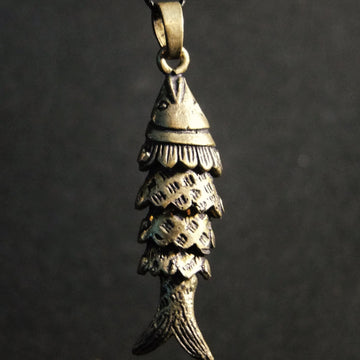 Movable Pendants Traditional Fish-JEWELLERY / NECKLACE & PENDANT-Not specified-Brass-The Outpost NZ