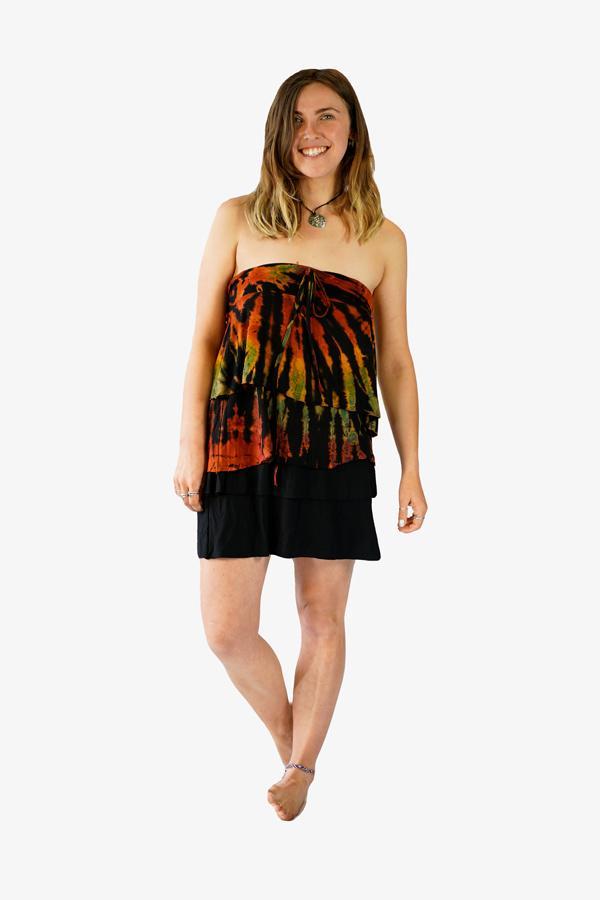 Multiway Double Layer Skirt-CLOTHING / SKIRT-Jordano Shop (THA)-Plain-Black-The Outpost NZ