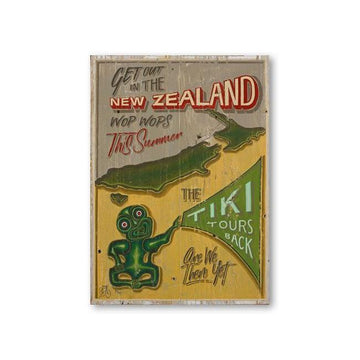 New Zealand Tiki Tour Canvas By Jason Kelly,NZ ART,The Outpost NZ The Outpost NZ, New Zealand, outpost, Queenstown 