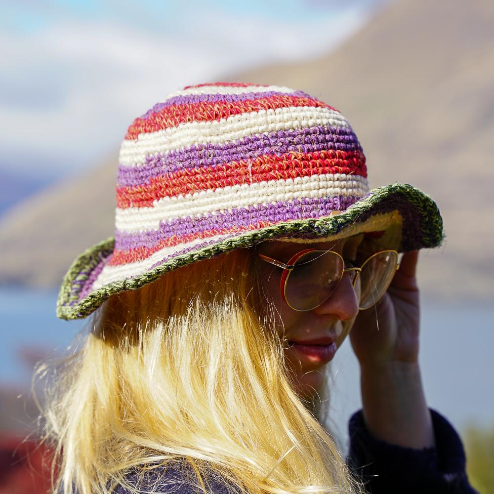 Clara Crochet Hemp and Cotton Hat - The Outpost NZ