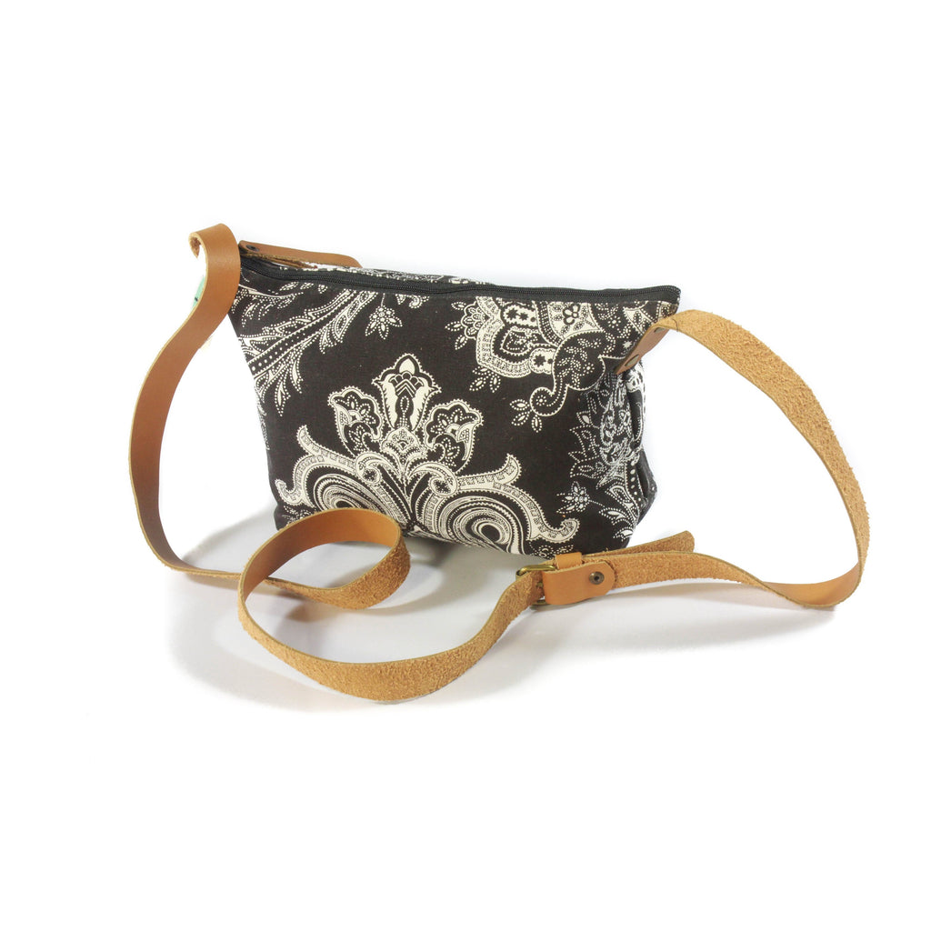 Paisley Side Bag-ACCESSORIES / BAGS-Not specified-Black/White-The Outpost NZ