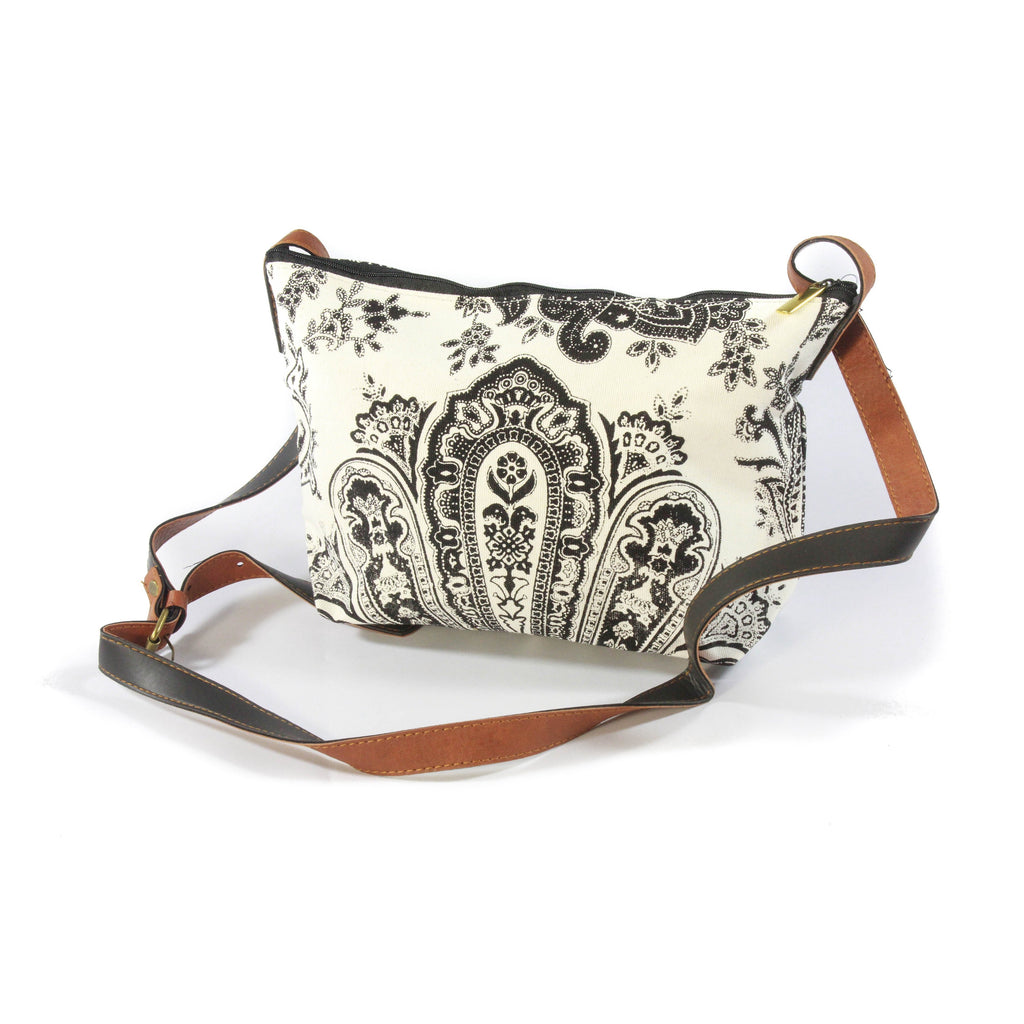 Paisley Side Bag-ACCESSORIES / BAGS-Not specified-White/Black-The Outpost NZ